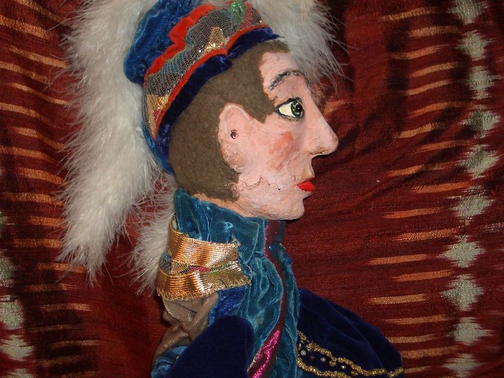 Principe Lindoro particolare del volto prima del restauro